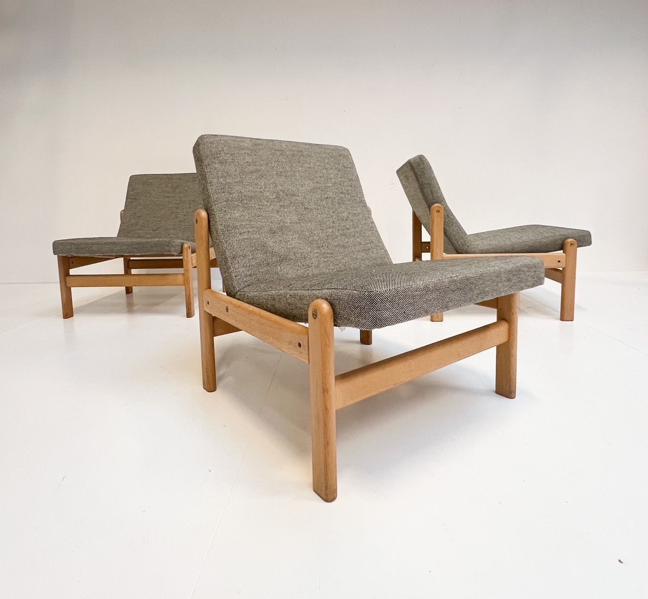 Set Of 3 Lounge Chairs/ Sofa Van Jørgen Baekmark Voor Fdb photo vinterior