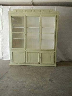 Vintage Fir Display Cabinet, 1950s