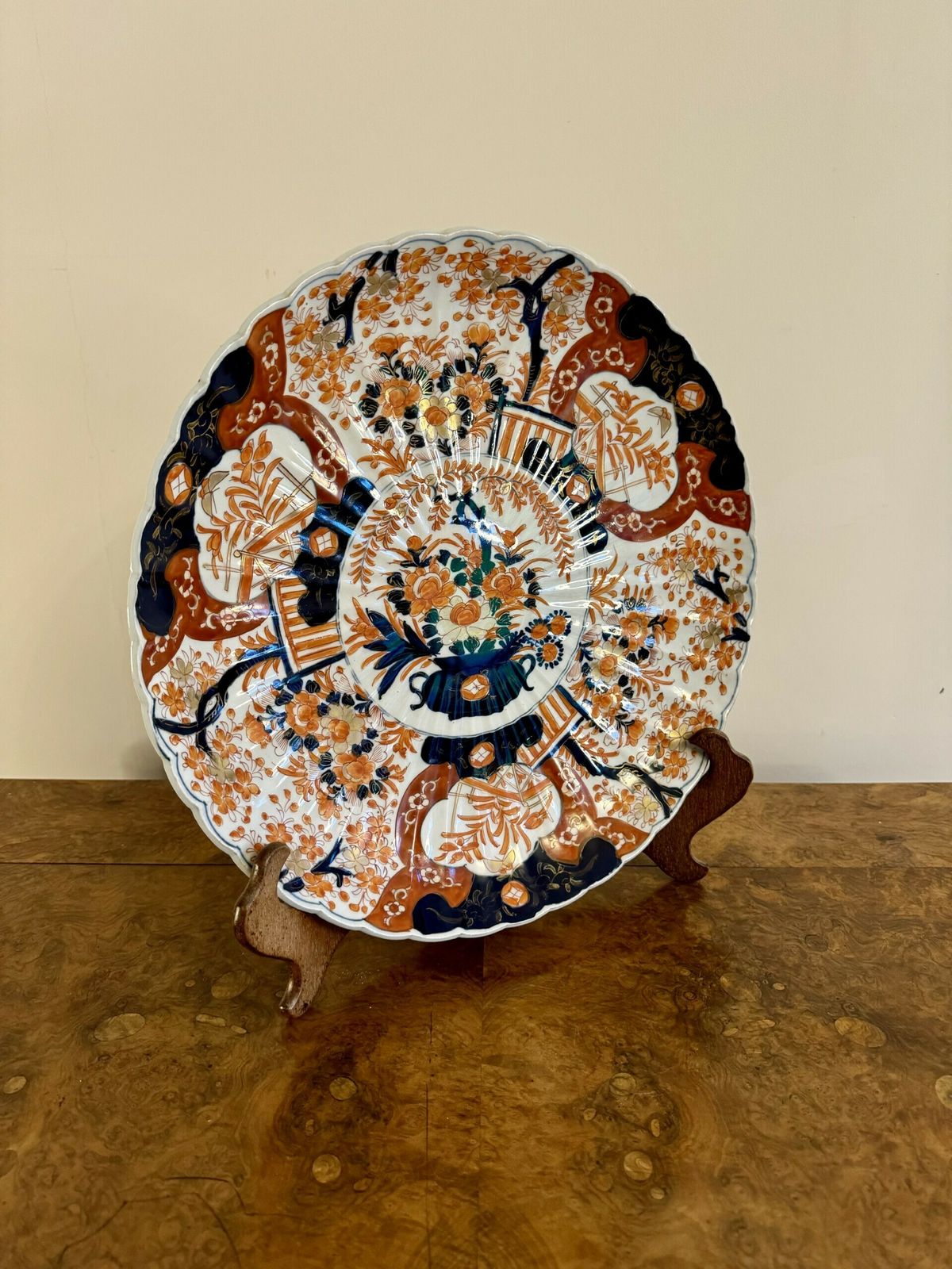 Fantastic Quality Antique Japanese Imari Large Plate photo for sale