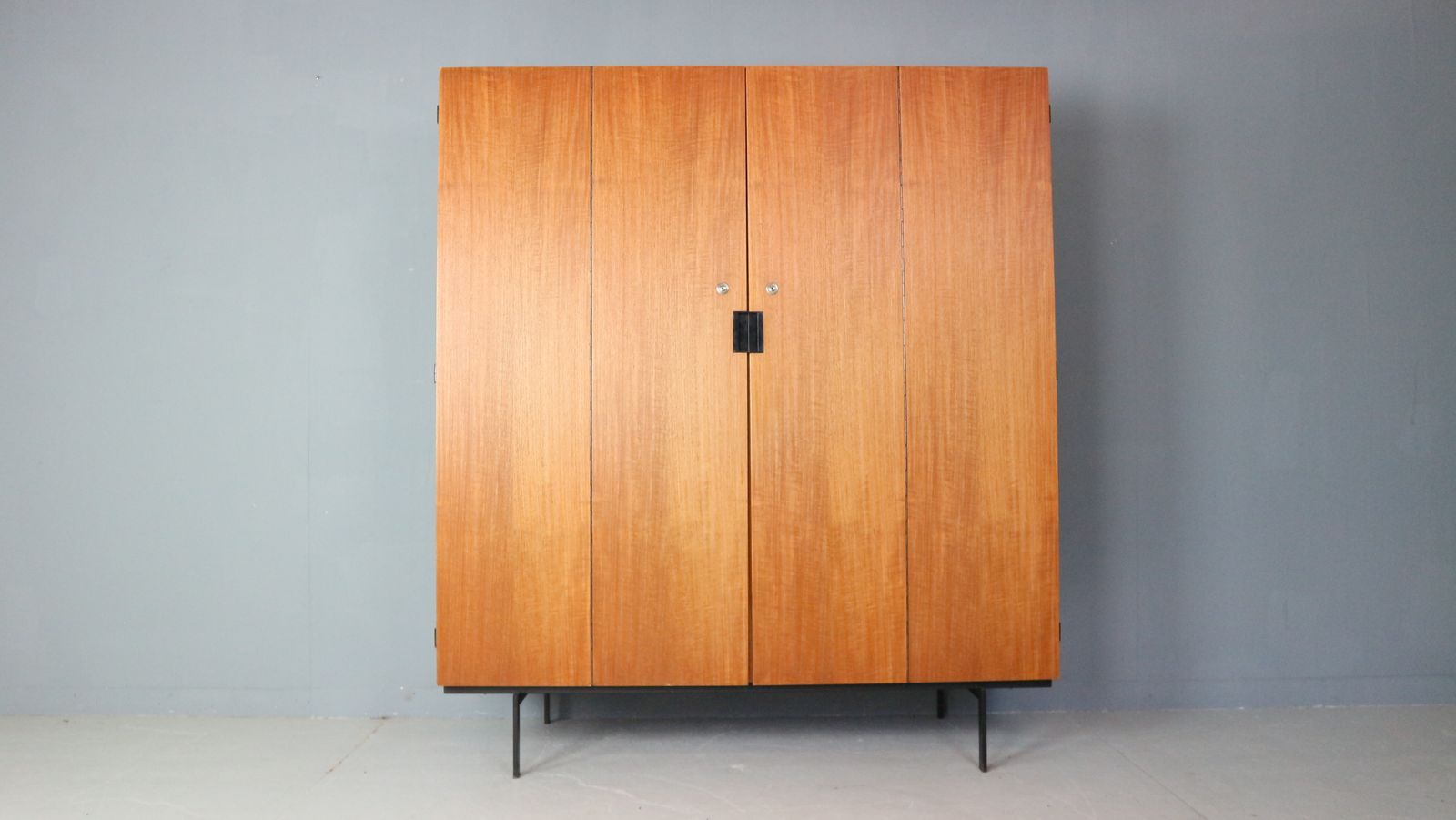 Cees Braakman Japanese Series "Ku14" Teak Wardrobe For Pastoe, 1960s photo Furniture