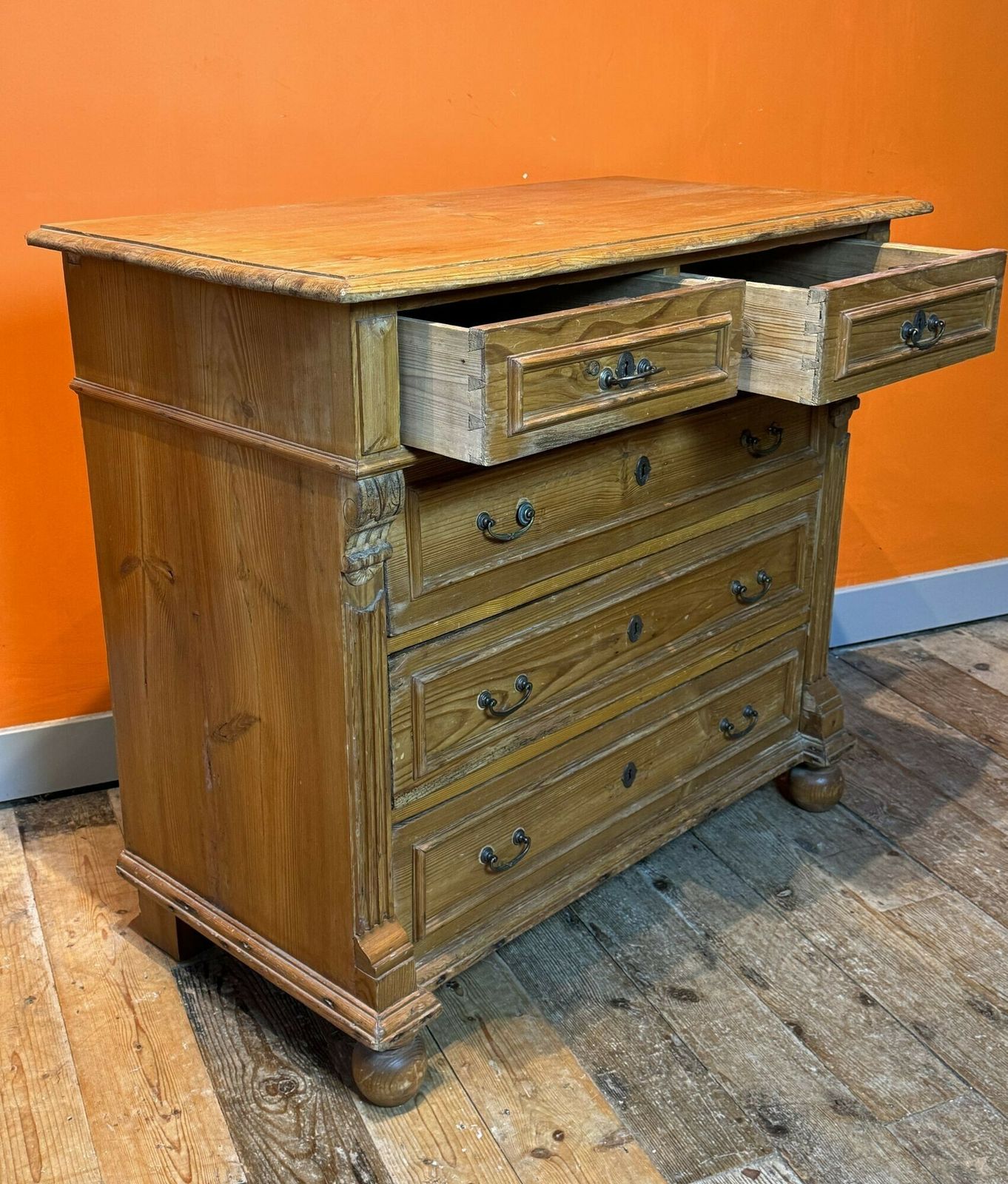 Antique North European Pine Chest Of Drawers photo vinterior