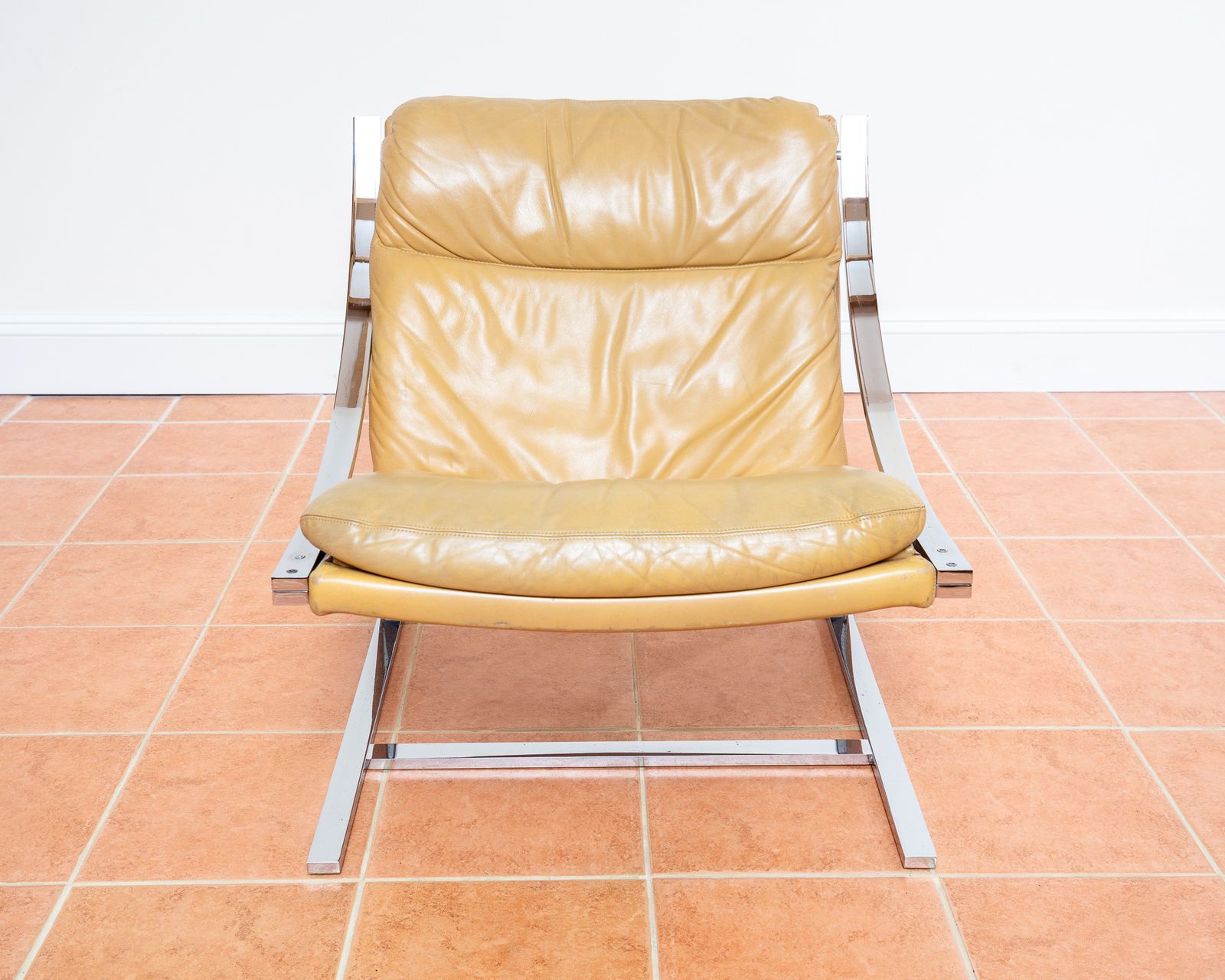 Zeta Leather Chair By Paul Tuttle For Strassle Cream Leather Chrome Cantilever 1970s Space Age Mcm Mid Century Modernist Rocket Launcher Chair Z Chair photo furniture
