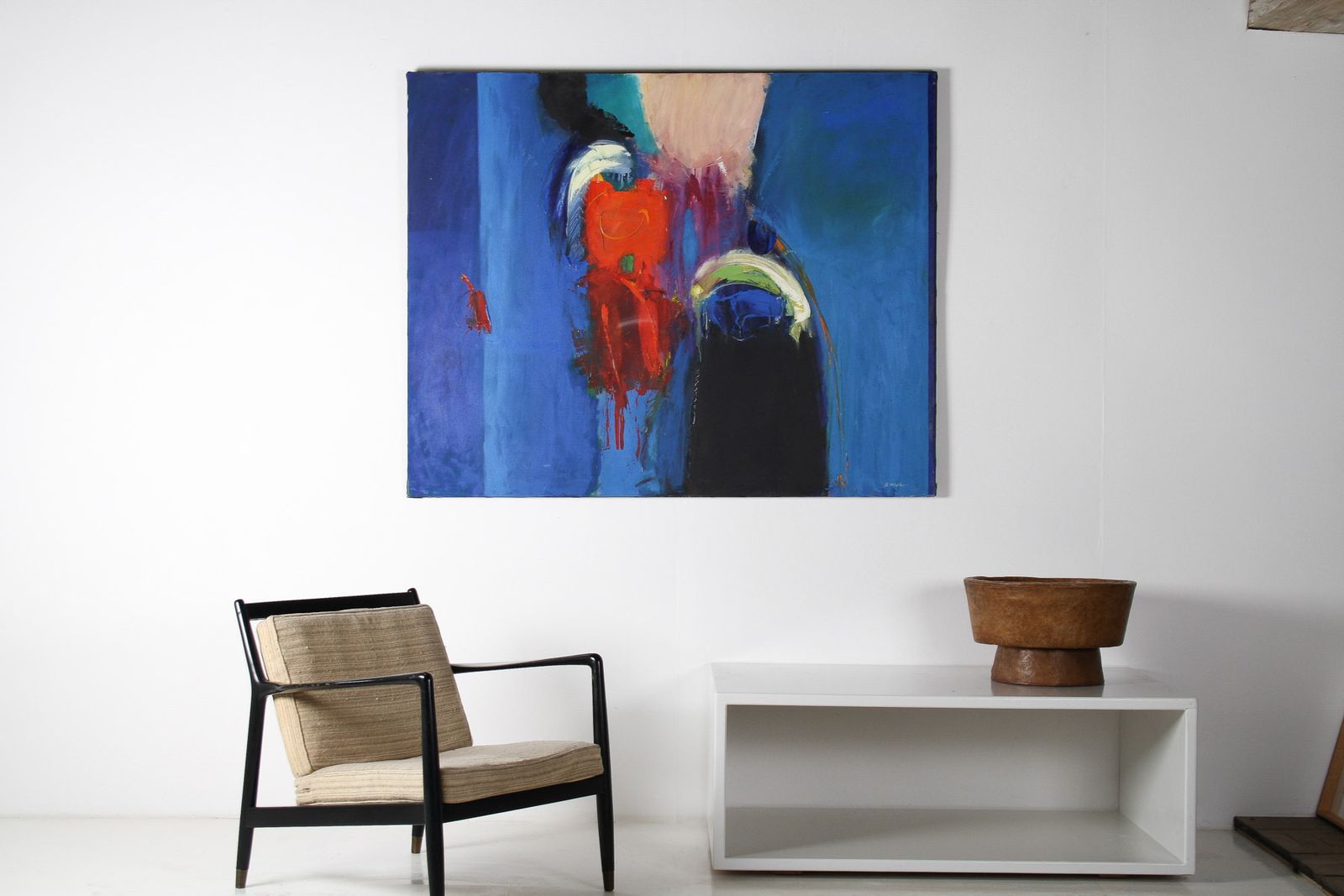 A Large Abstract Oil On Canvas Painting By Robert K Mckellar (1945 2009) photo buy