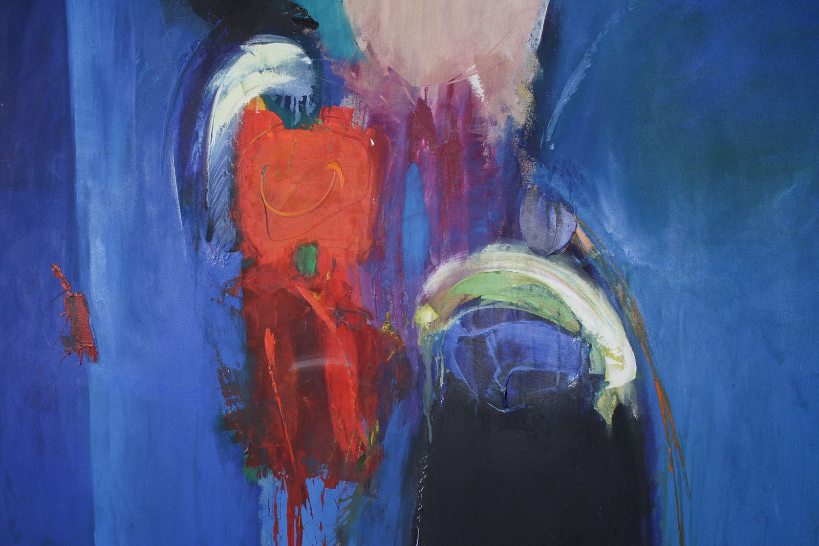 photo for sale A Large Abstract Oil On Canvas Painting By Robert K Mckellar (1945 2009)