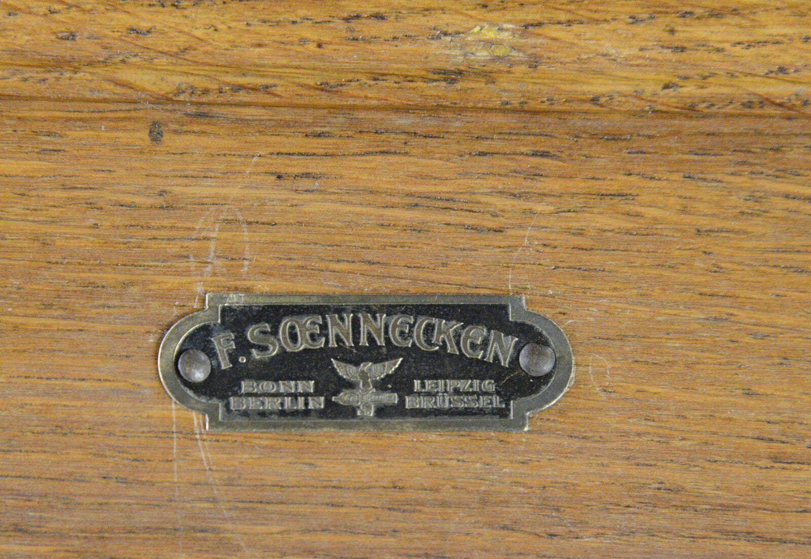 photo for sale Soennecken Tambour Fronted Bookcase Circa 1920s