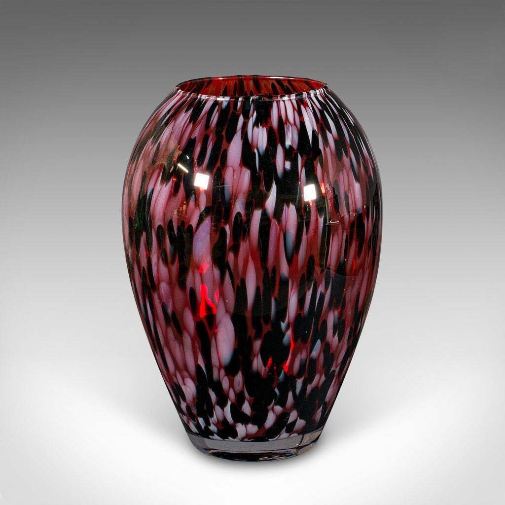 Large Vintage Display Vase, Italian, Art Glass, Flower Urn, Murano, Circa 1970 photo furniture