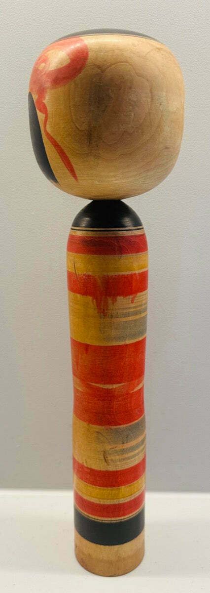 photo furniture Vintage Striped Japanese Traditional Kokeshi Doll   Yajirou Kei