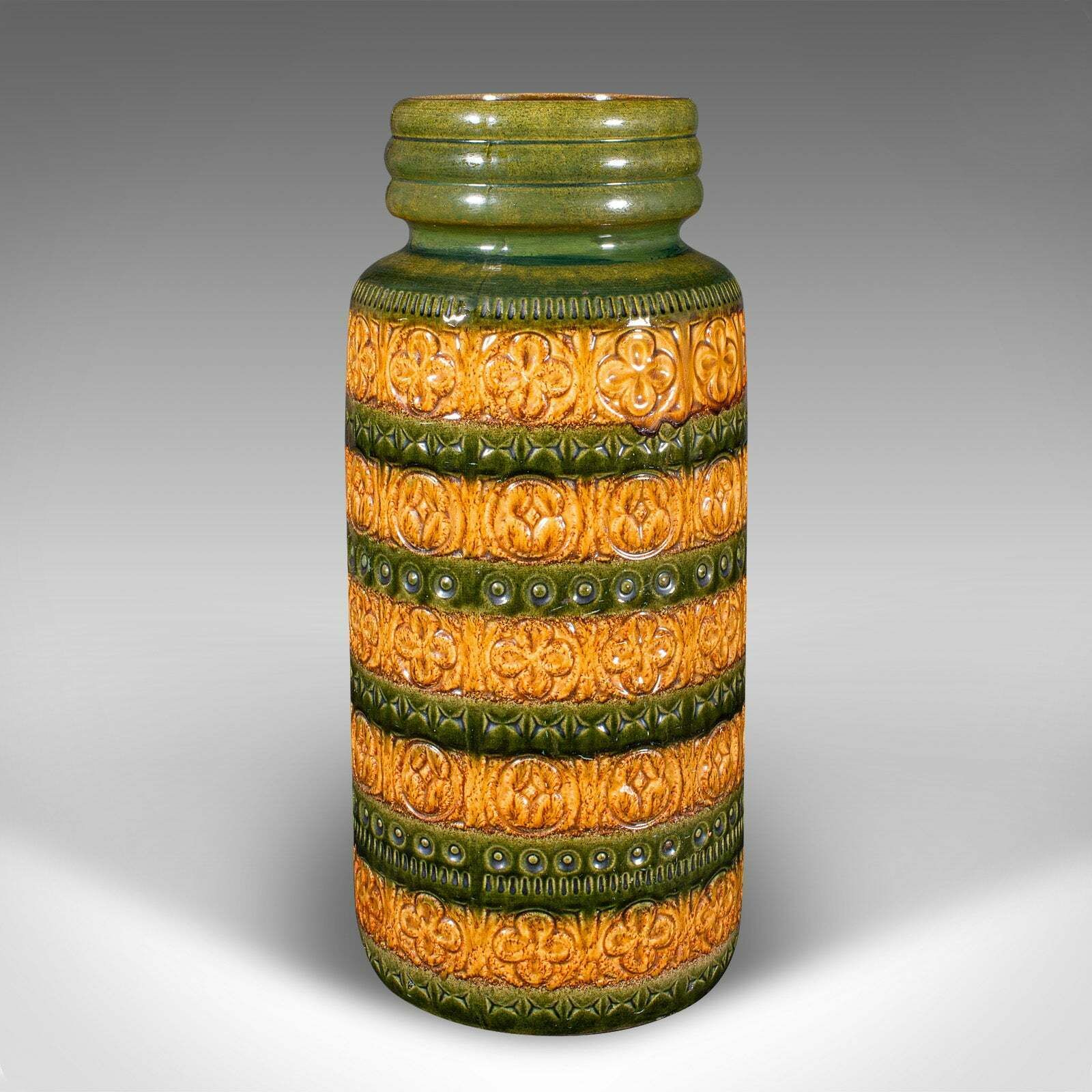 Tall Vintage Lava Stick Stand, German, Ceramic, Hall, Umbrella, Large Vase, 1970 photo Home Decor