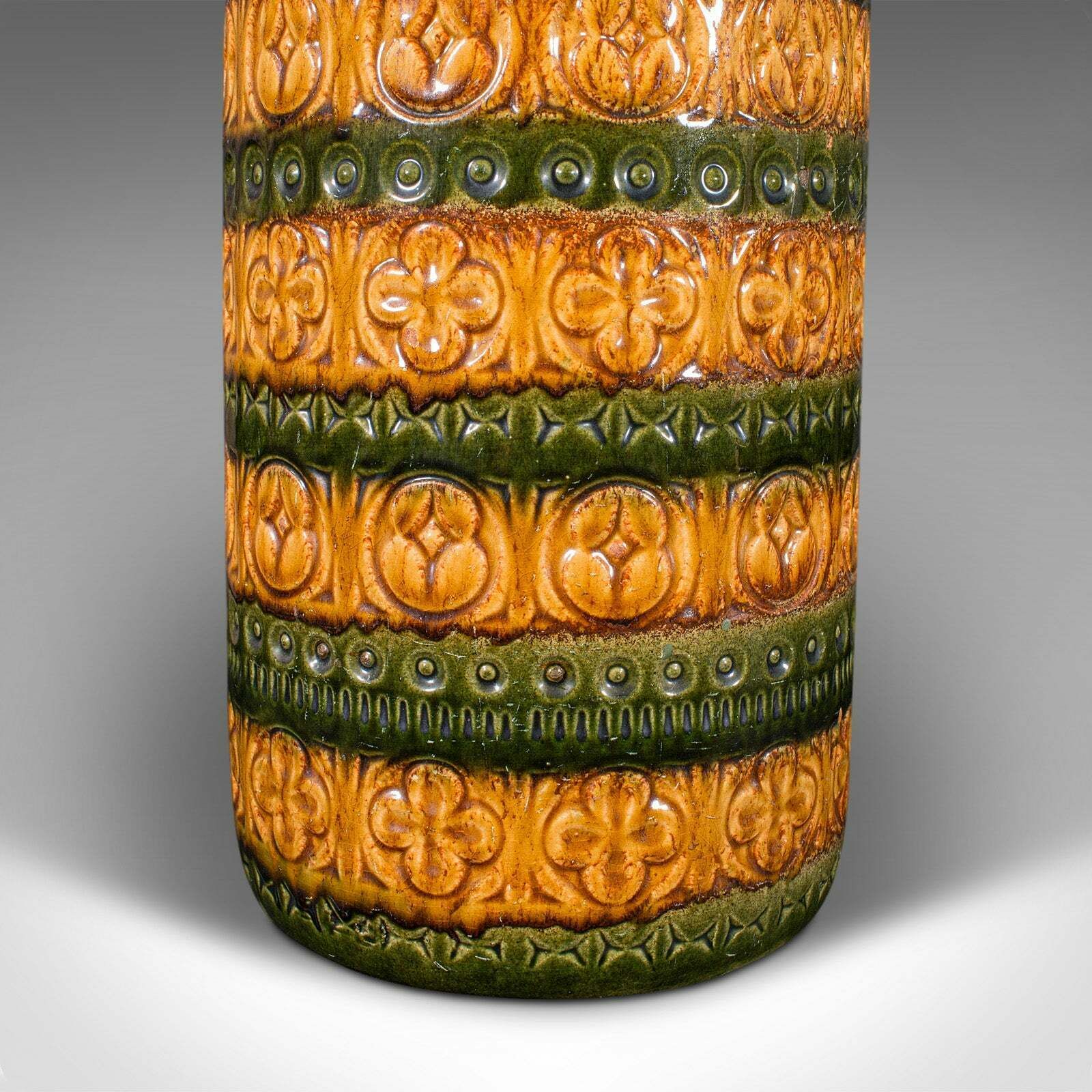 Tall Vintage Lava Stick Stand, German, Ceramic, Hall, Umbrella, Large Vase, 1970 photo buy