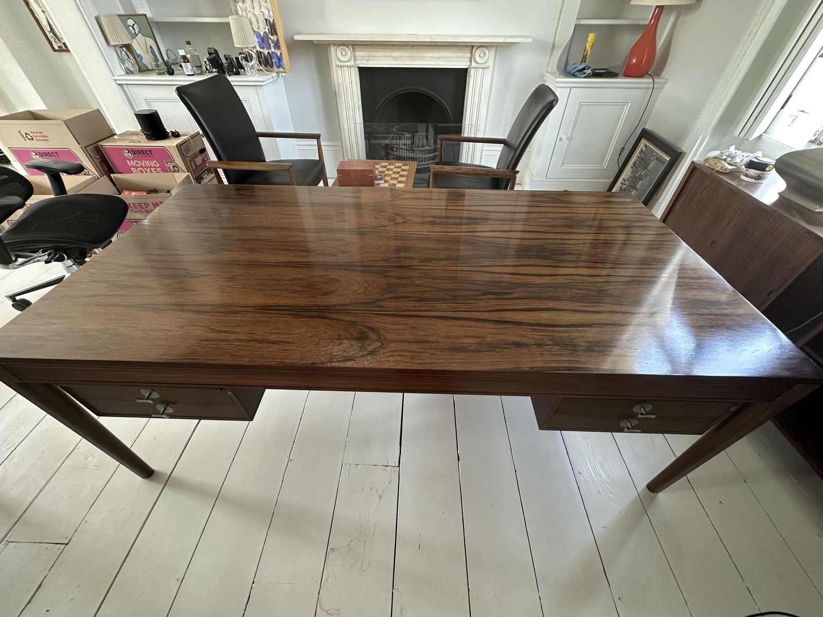 Finn Juhl Diplomat Desk And Chairs photo 3500.0