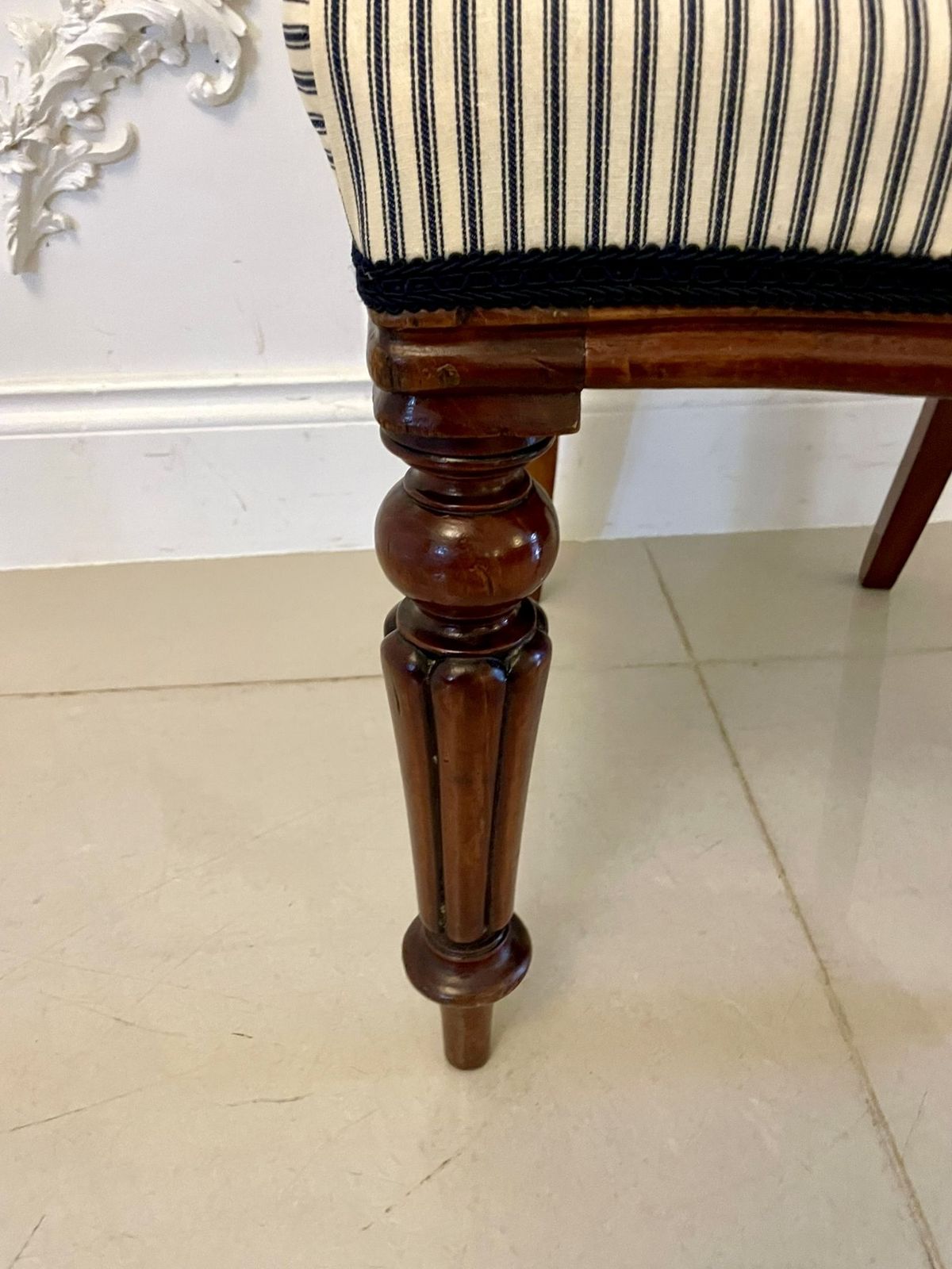 Furniture Antique 19th Century Mahogany Carved Set Of 6 Dining Chairs photo