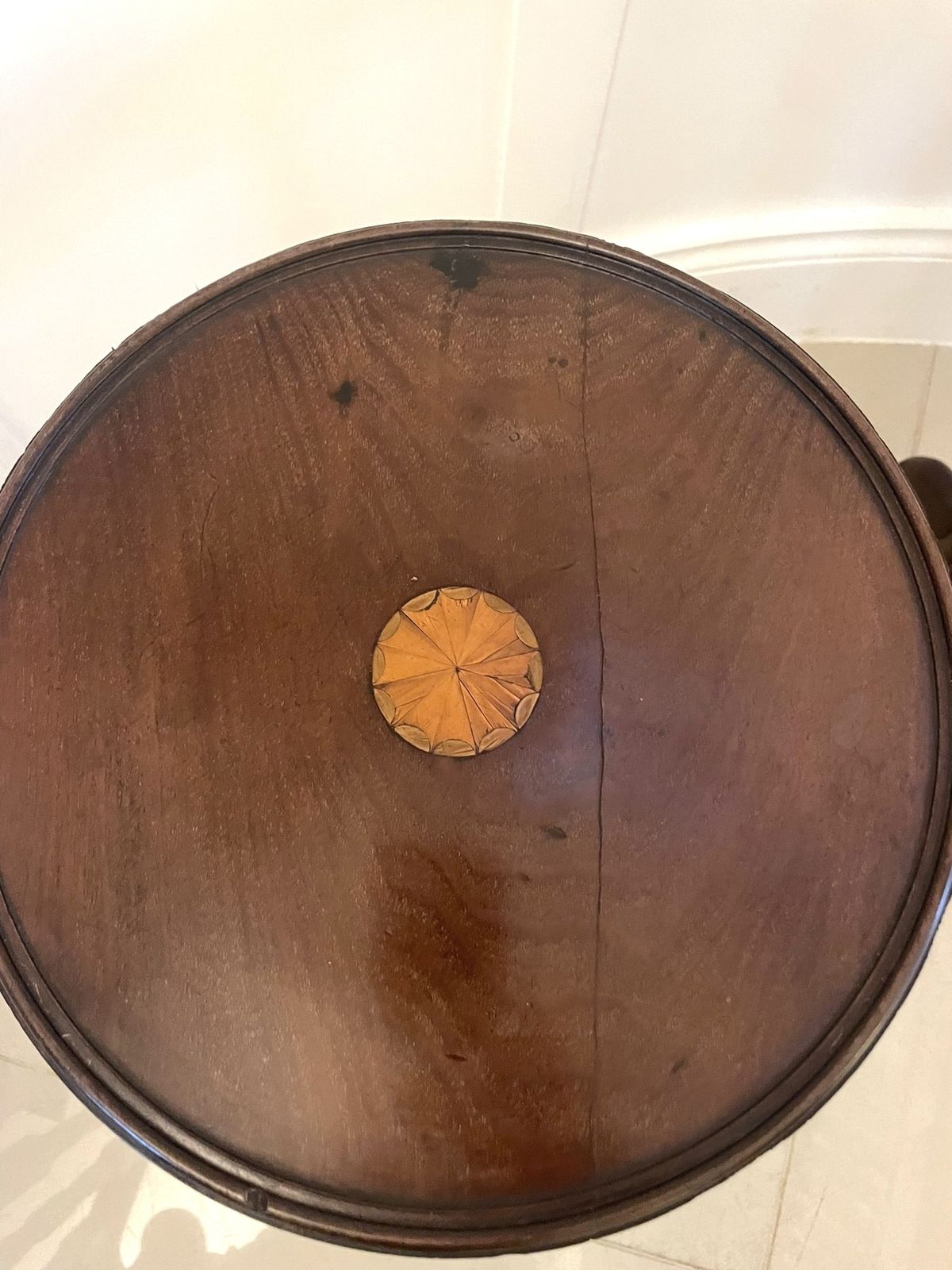 Near Pair Of Antique Early 20th Century Quality Mahogany Inlaid Side Tables photo buy