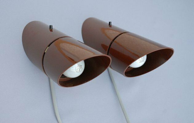 Phister Wall Lamps By Hans Due For Fog & Mørup, 1970s, Set Of 2 photo vinterior