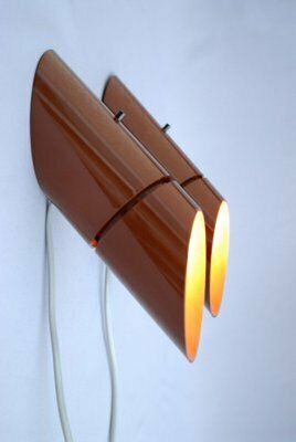 photo for sale Phister Wall Lamps By Hans Due For Fog & Mørup, 1970s, Set Of 2