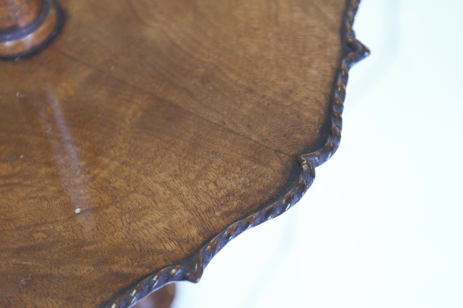 Walnut & Carved Standard Lamp Circa 1930s photo 450.0