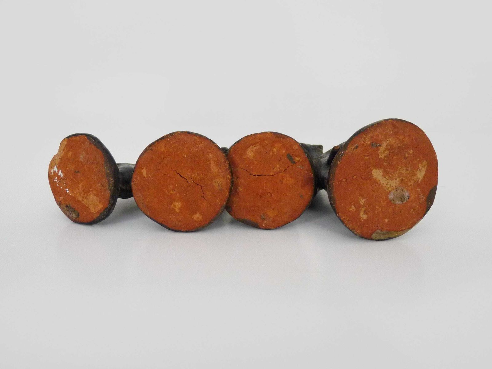 photo furniture Set Of 4 Brutalist African Style Terracotta Sculptures. 60s