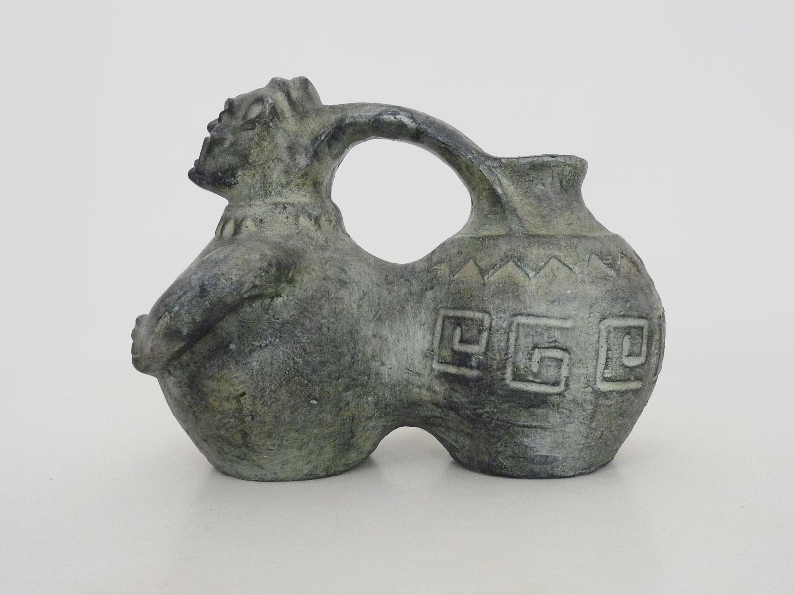 Zoomorphic Ceramic Vase Partenon Spain 1950s photo for sale
