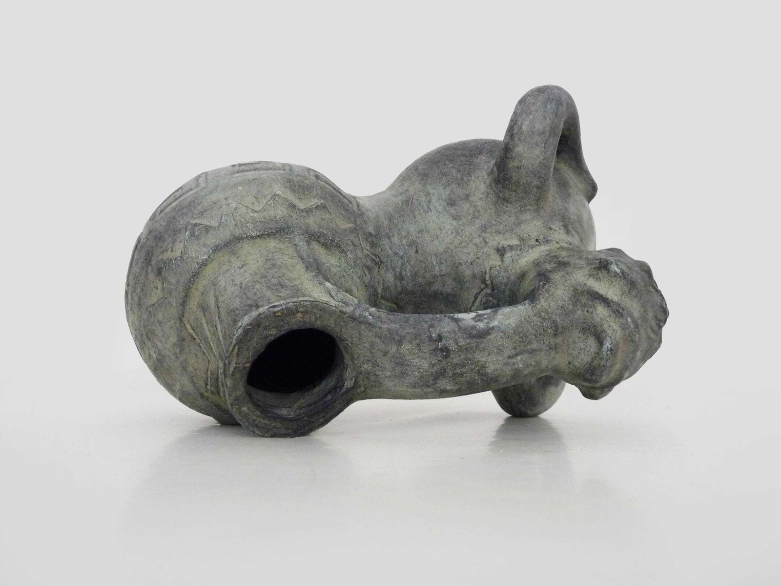 photo furniture Zoomorphic Ceramic Vase Partenon Spain 1950s