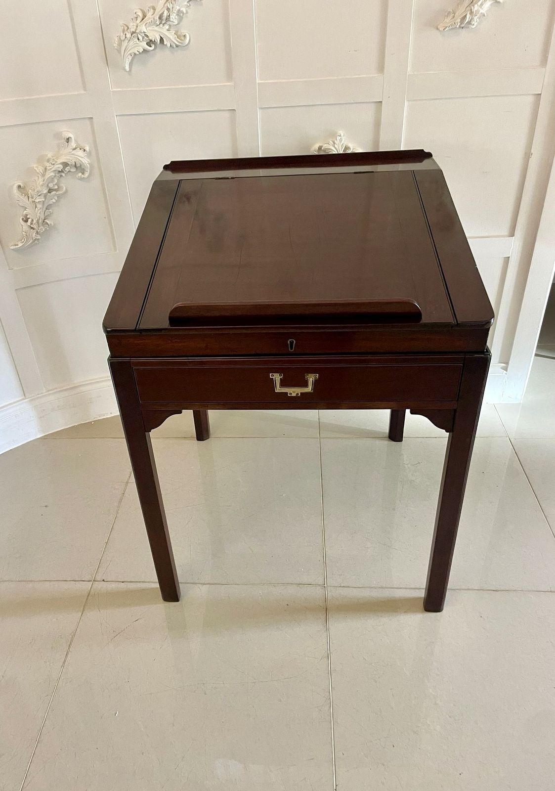 Unusual Antique 19th Century Quality Mahogany Writing Desk