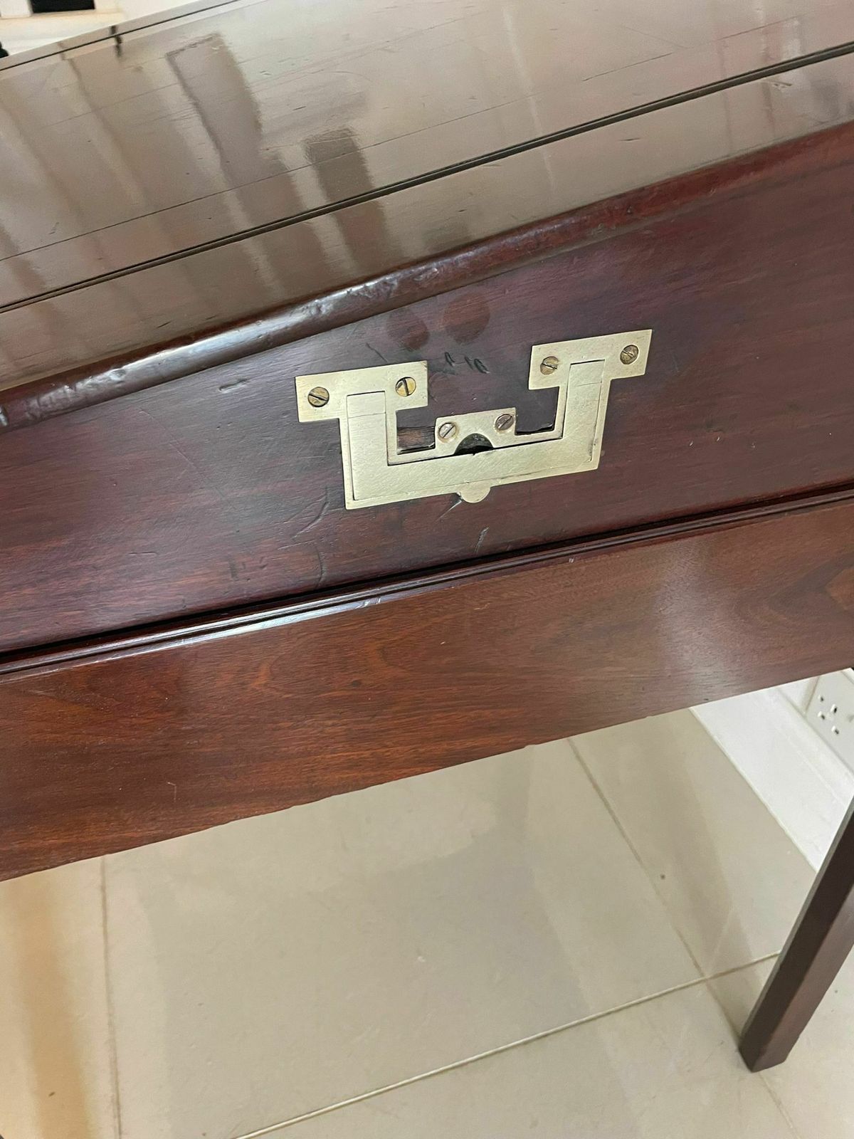 photo furniture Unusual Antique 19th Century Quality Mahogany Writing Desk