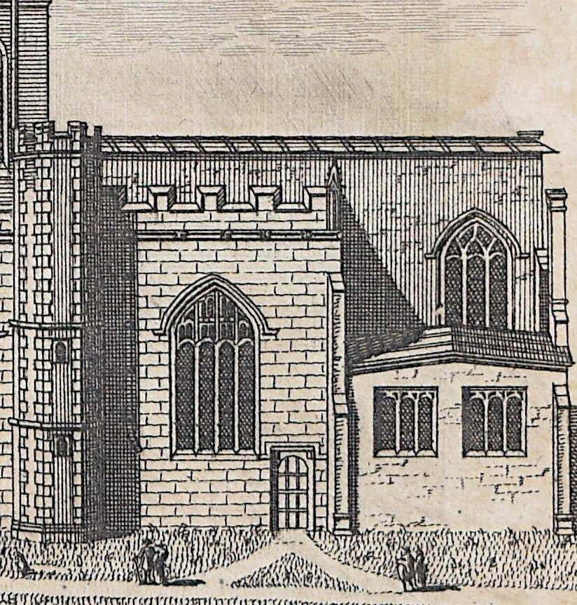 Pieter Van Der Aa, Great St Mary's, Cambridge Engraving Pieter Van Der Aa After David Loggan 1727 photo Art
