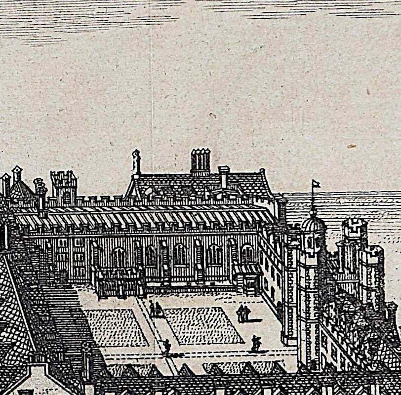 Pieter Van Der Aa, St John's College, Cambridge Engraving Pieter Van Der Aa After David Loggan, 1727, II photo Art