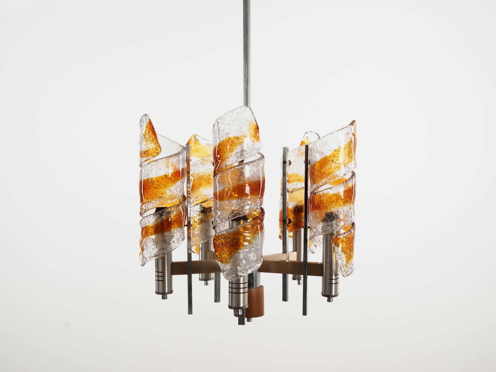 Hanglamp, Murano Glas, Italiaans Design, Jaren 1970, Productie: Italië photo Verlichting