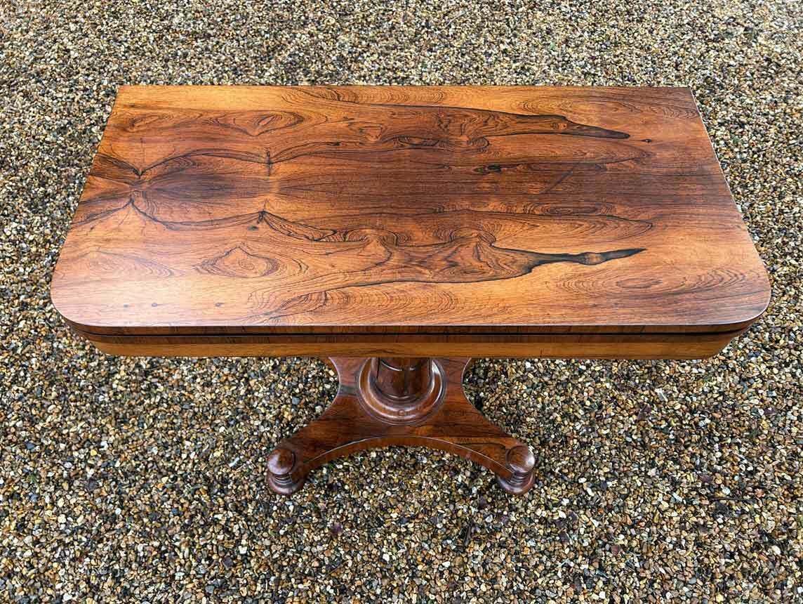 19th Century William IV Rosewood Card Table photo Furniture