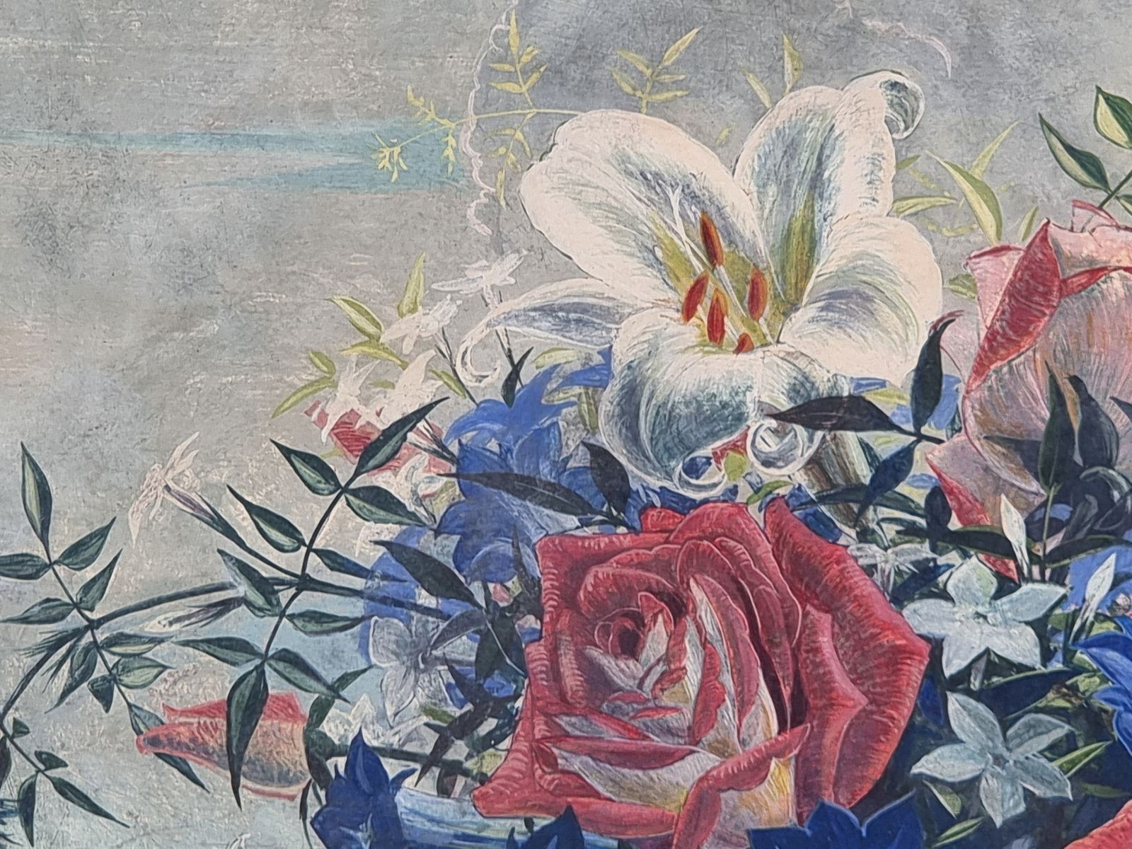 A Mid Century Still Life Tempera Painting By Stuart Armfield R.A Circa 1950 photo 1195.0