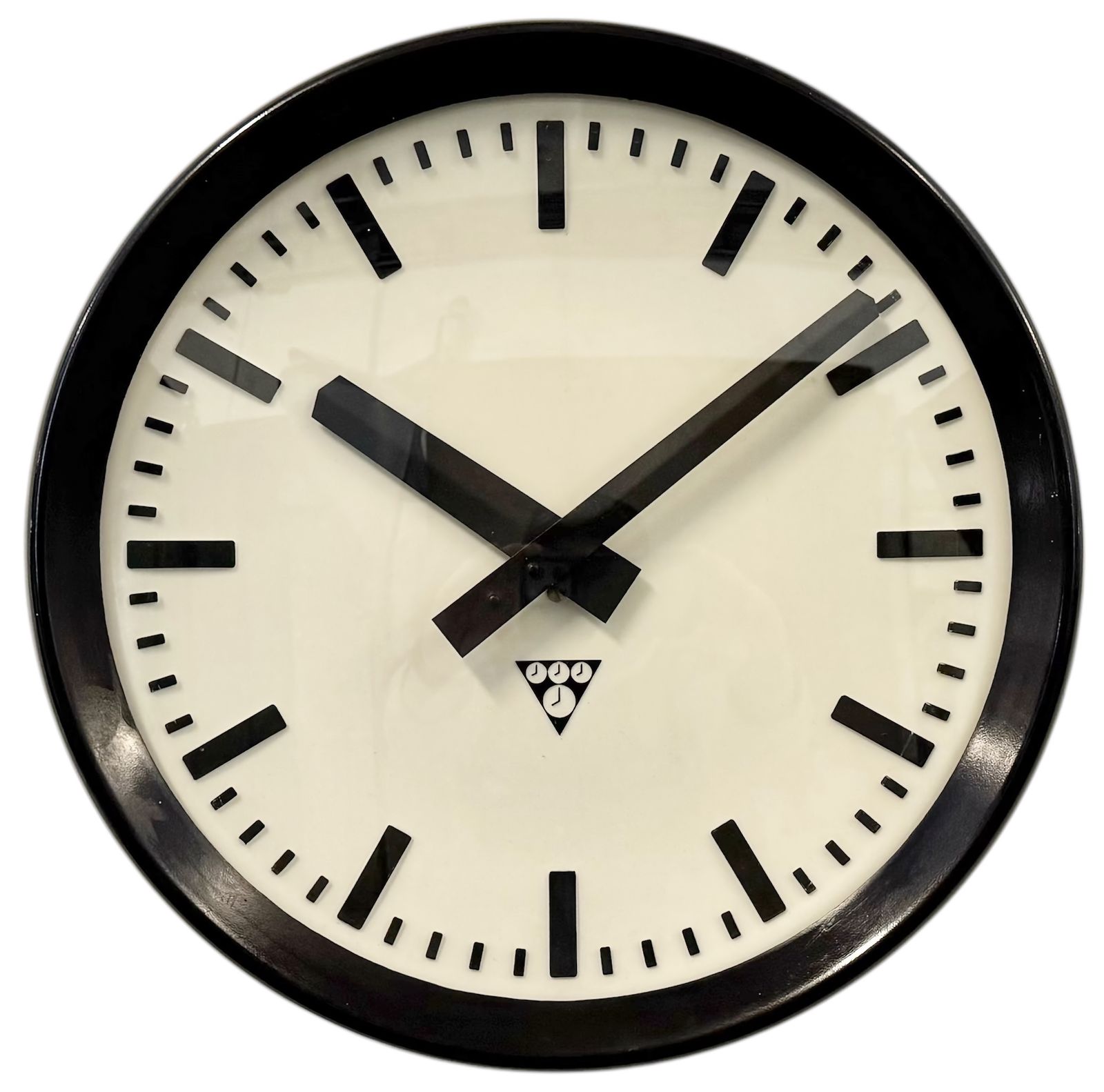 Industrial Bakelite Factory Wall Clock From Pragotron, 1960s, 6x