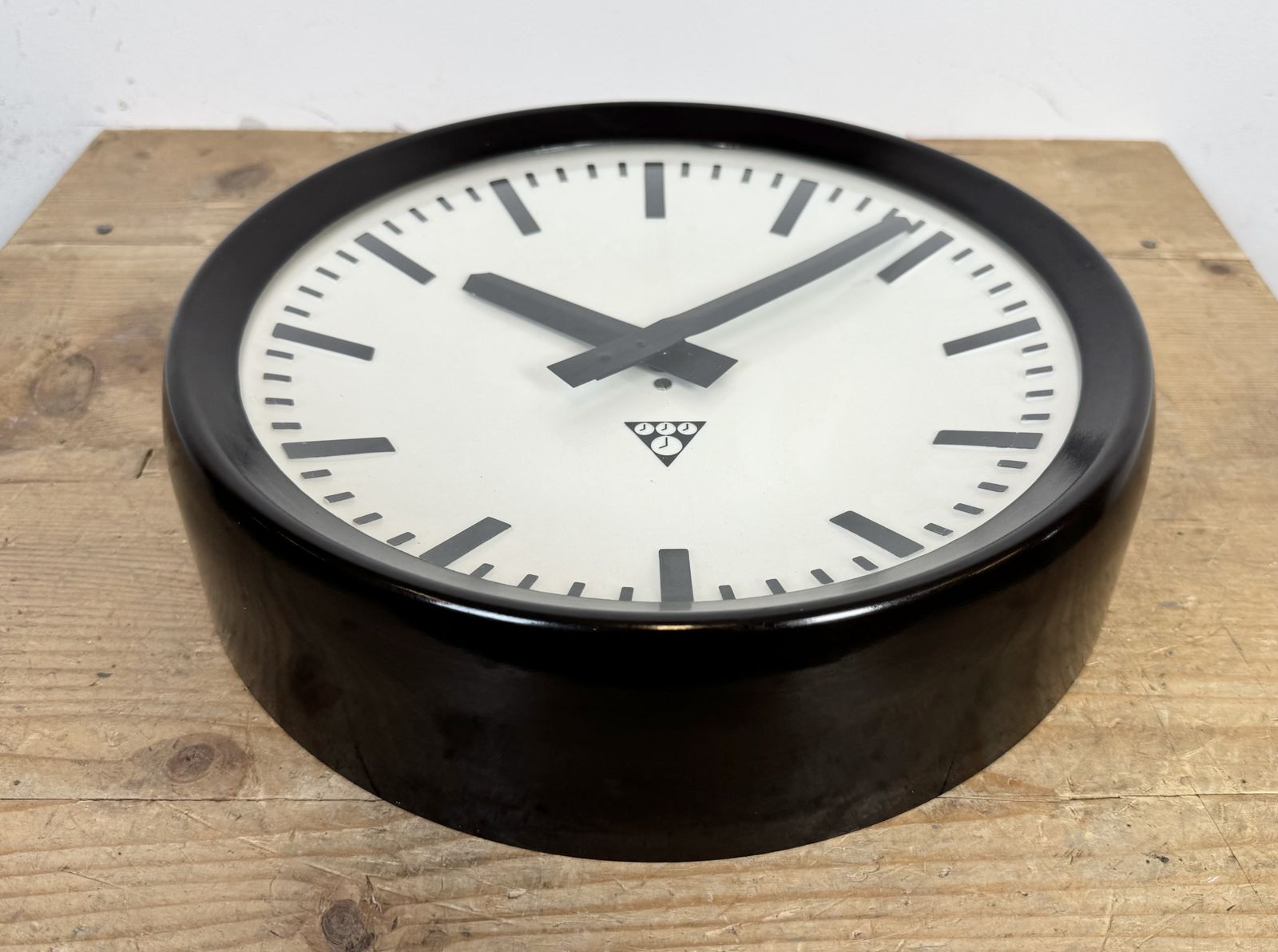 Industrial Bakelite Factory Wall Clock From Pragotron, 1960s, 6x photo furniture