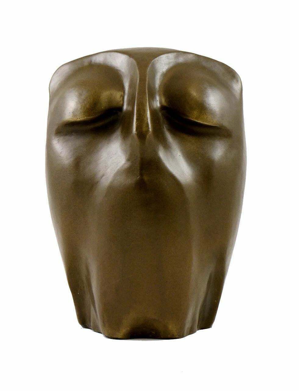 Sculpture Of An Owl In Patinated Bronze, Contemporary Art, 21st Century. photo furniture