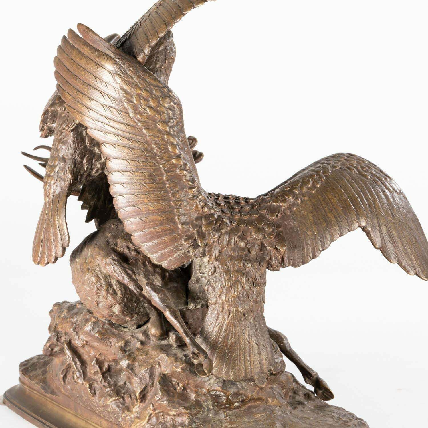 Sculpture In Patinated Bronze By Christophe Fratin, Napoleon III Period. photo 4866.0