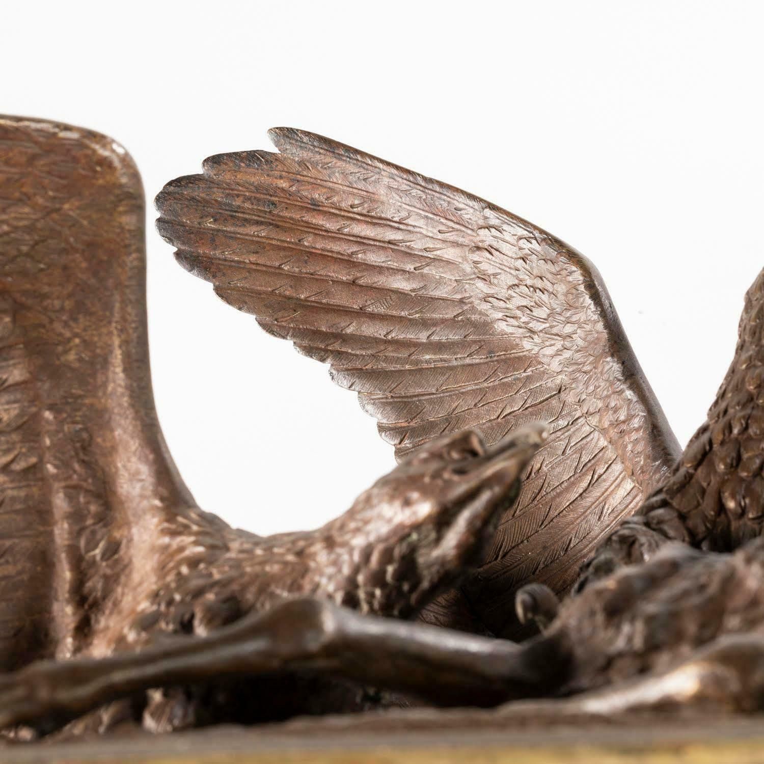 Art Sculpture In Patinated Bronze By Christophe Fratin, Napoleon III Period. photo