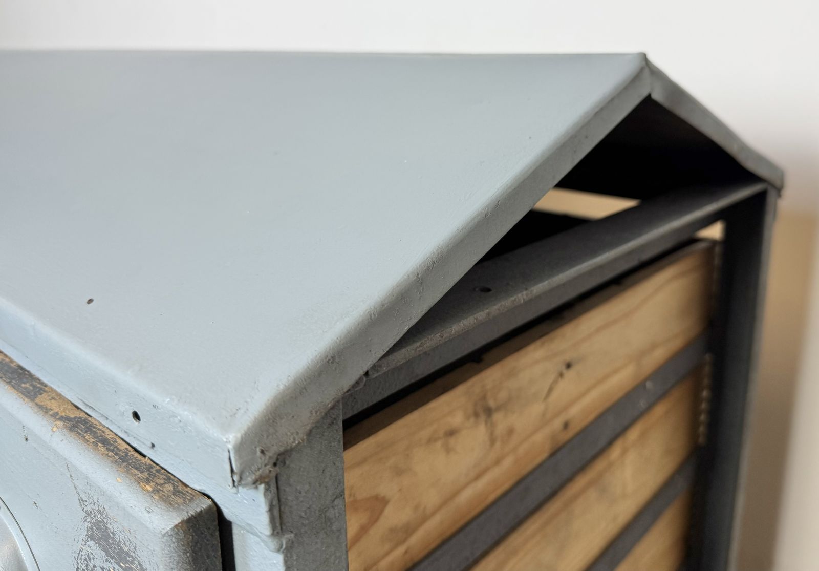 Grey Industrial Chest Of Drawers, 1960s, 2x photo Furniture
