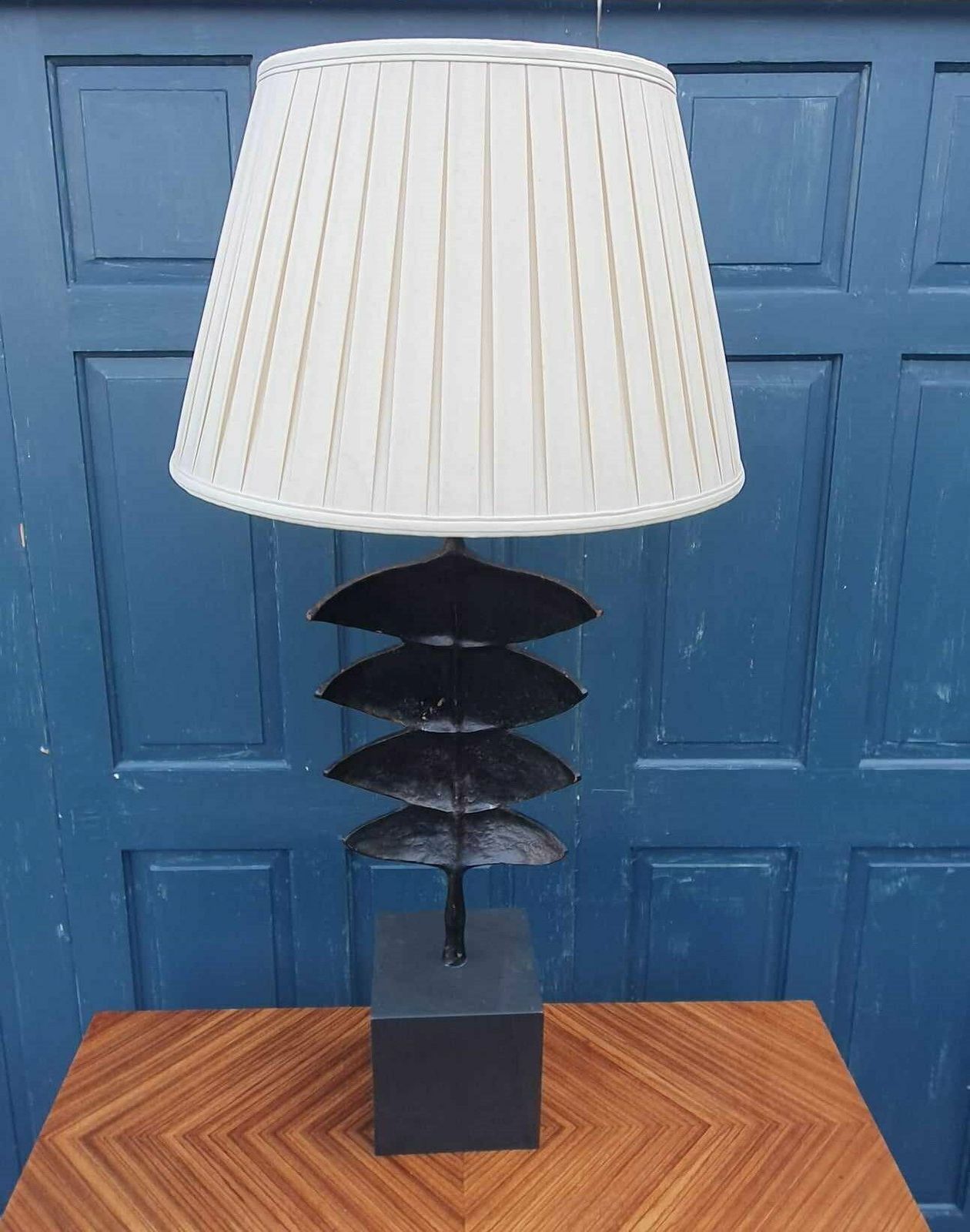 Pair Of Porta Romana "Giacometti Leaf Lamps" photo Lighting