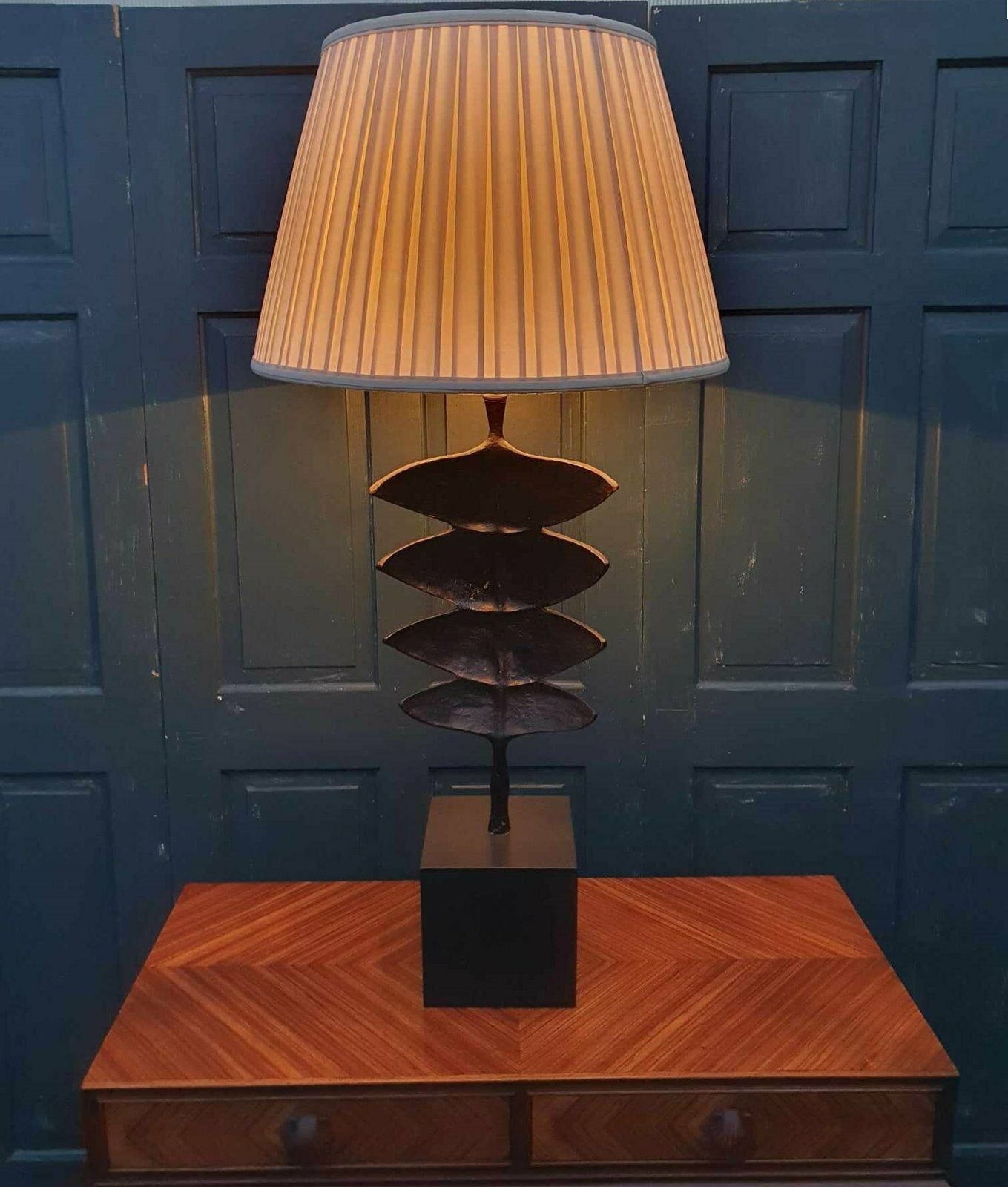 Pair Of Porta Romana "Giacometti Leaf Lamps" photo vinterior
