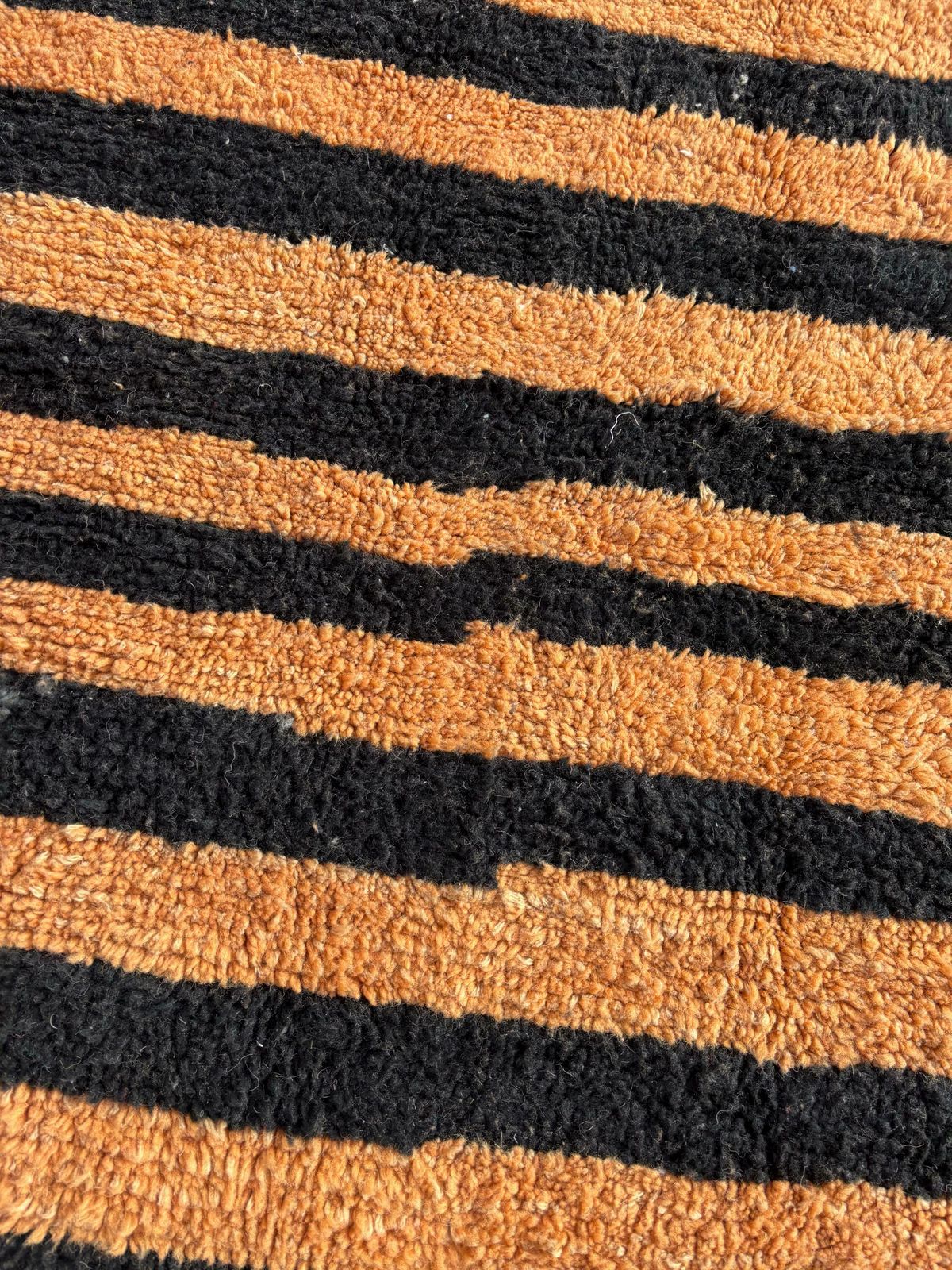 Modern Geometric Moroccan Rug, 215x250 Cm, Authentic Moroccan Carpet, Berber Rug, Handmade Moroccan Rug, Orange And Gray Berber Area Rug photo buy