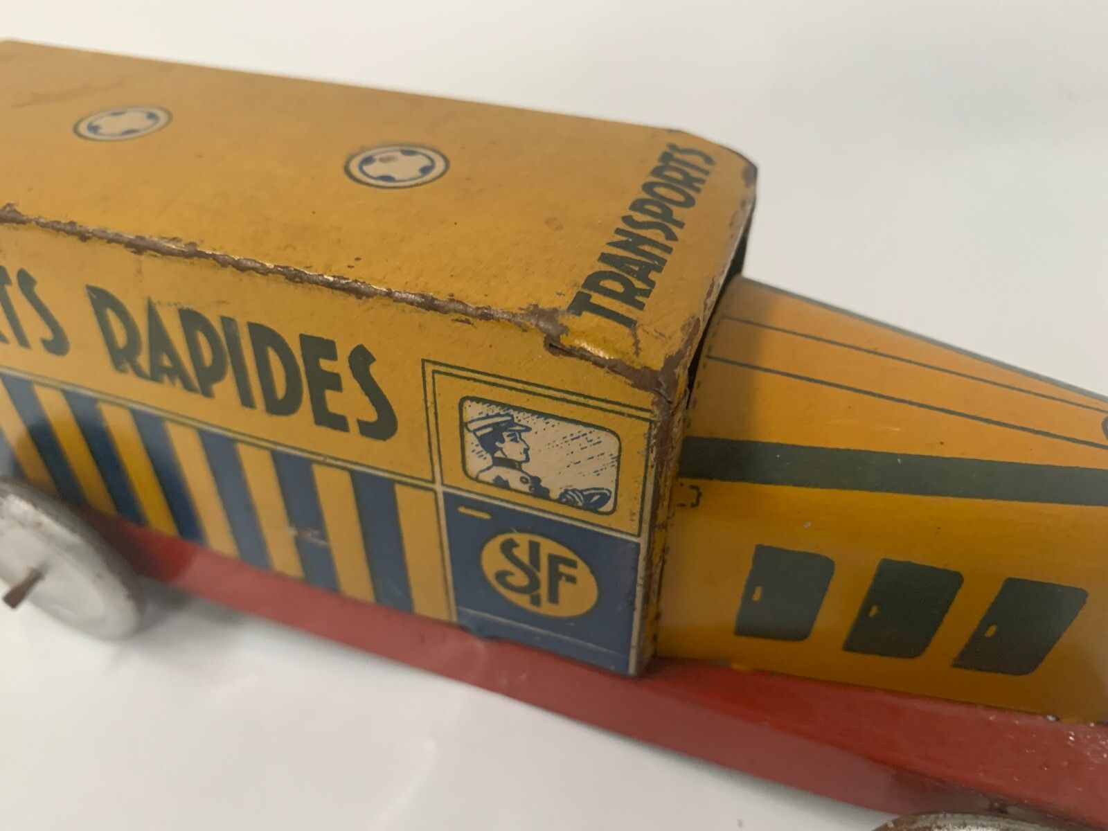 Antique Painted Canvas Toy "Transport Truck" 20th Century photo Home Decor