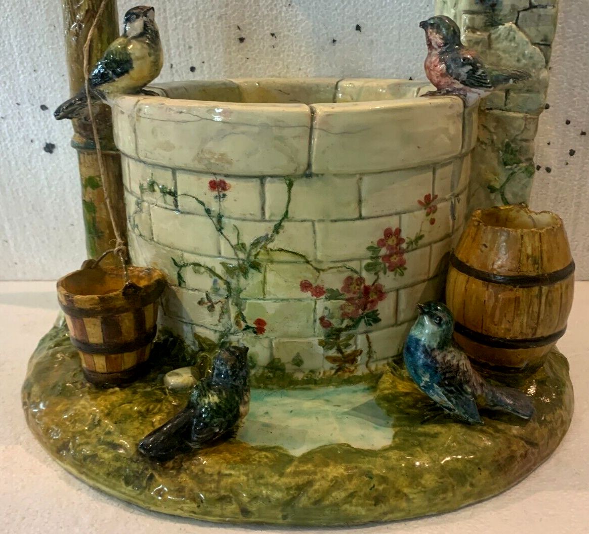photo vinterior Massier Dolphin Ceramic Well Of Vallauris 20th Century