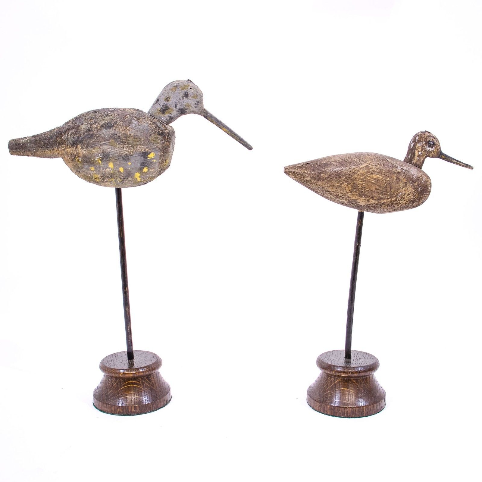 Scarce Pair Of Decoy Shore Birds photo for sale
