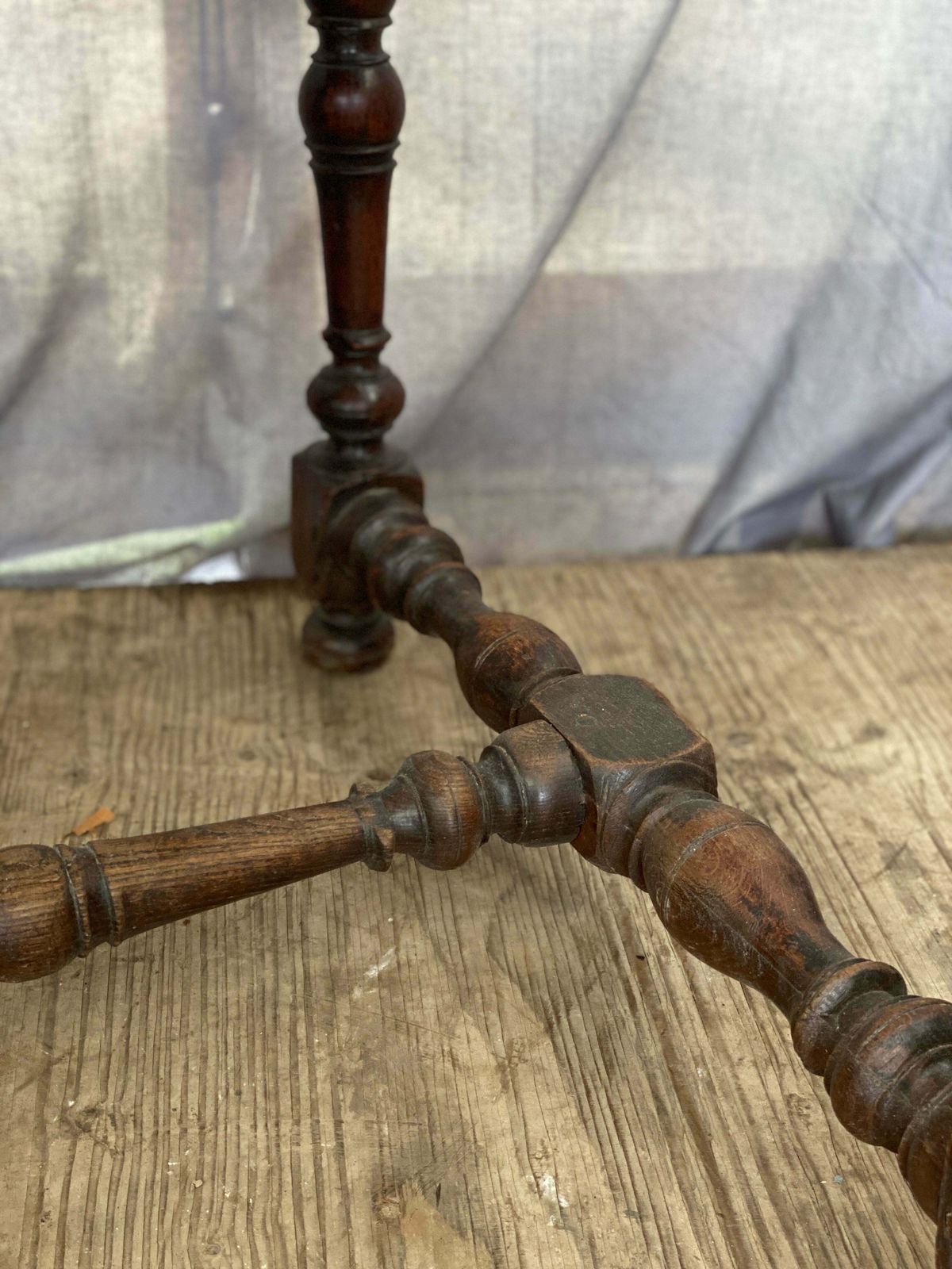 18th Century Oak French Tax Collecting Table photo furniture