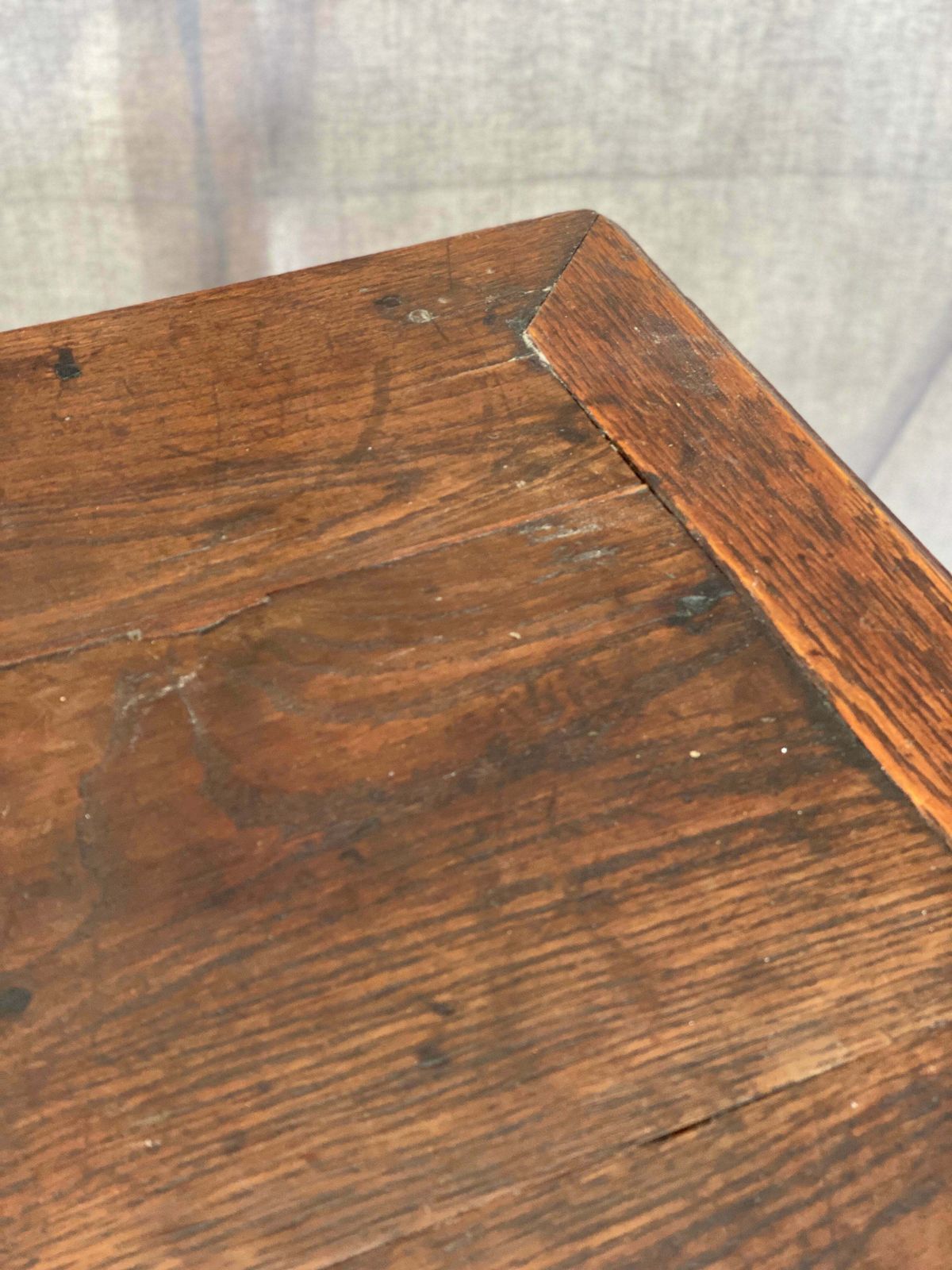 18th Century Oak French Tax Collecting Table photo 500.0