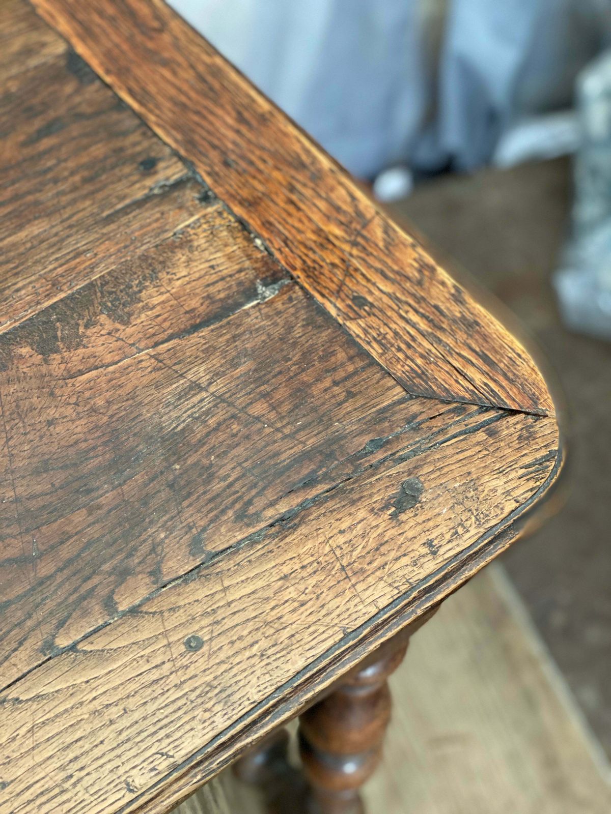 18th Century Oak French Tax Collecting Table photo vinterior
