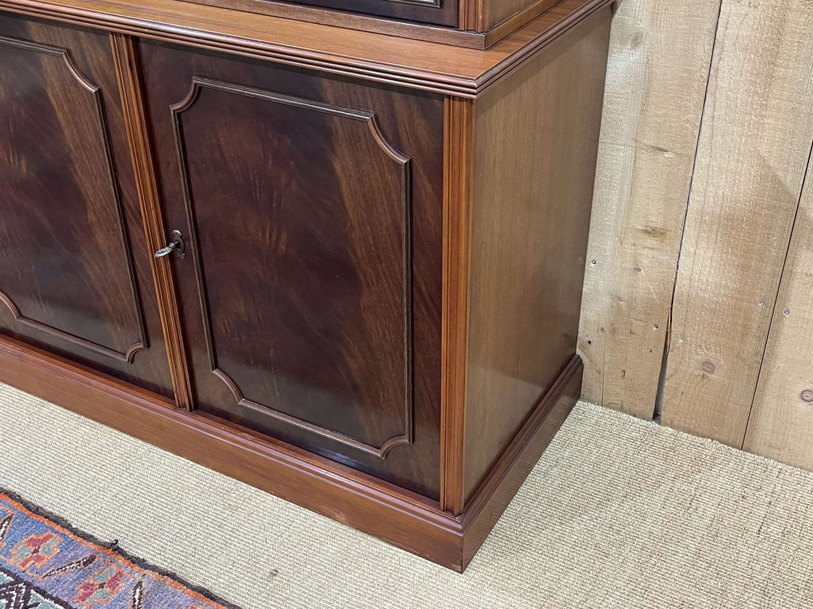 Furniture English Bookcase 2 Bodies In Mahogany, Work From The 1970s photo