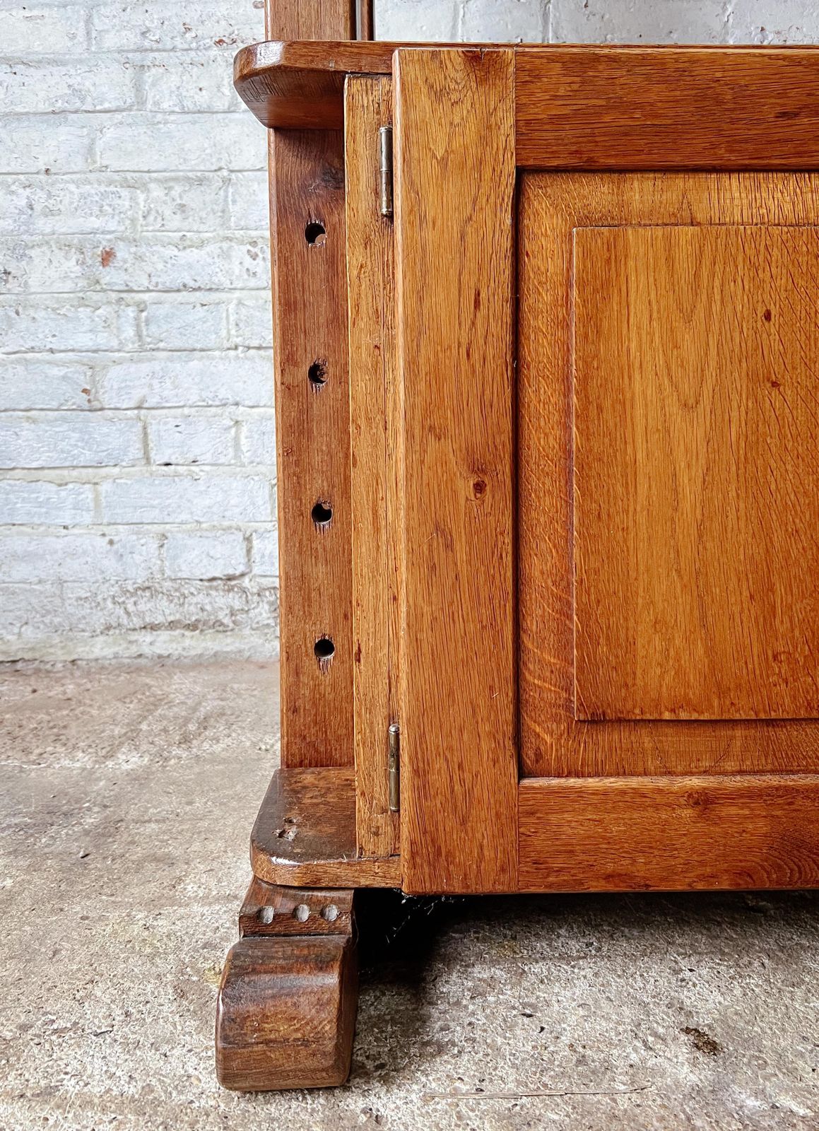 photo for sale Antique Solid Oak Kitchen Shelving Unit