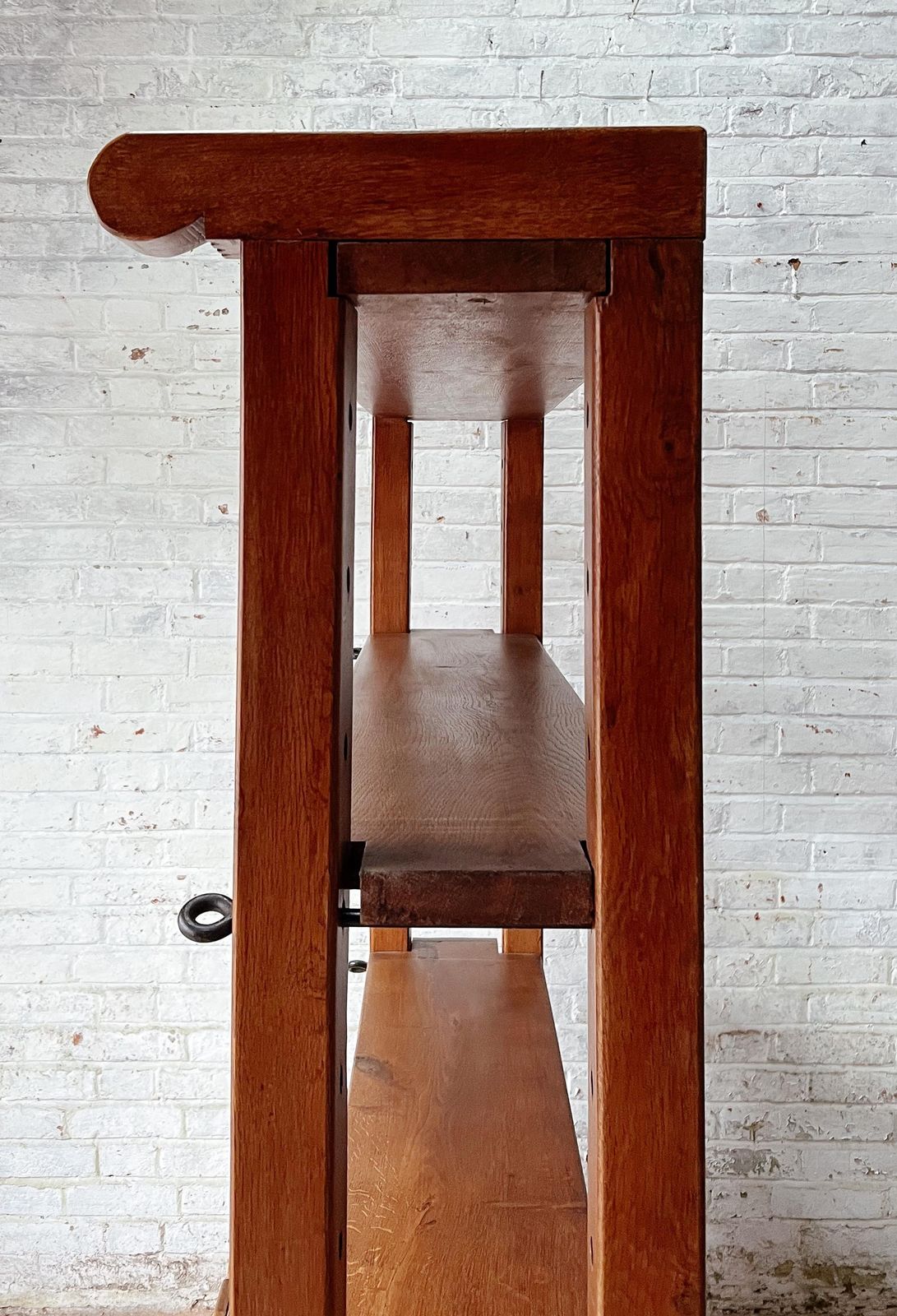 photo buy Antique Solid Oak Kitchen Shelving Unit