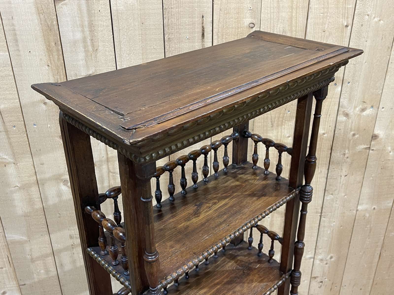 photo buy Fir Bookcase From The End Of The 19th Century