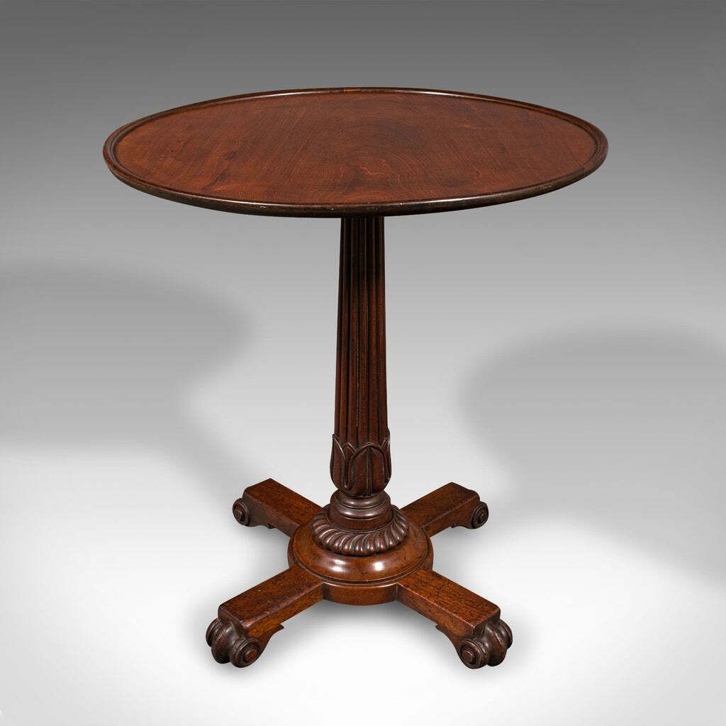 Small Antique Wine Table, English, Lamp, Side, Serving, William IV, Circa 1835 photo furniture