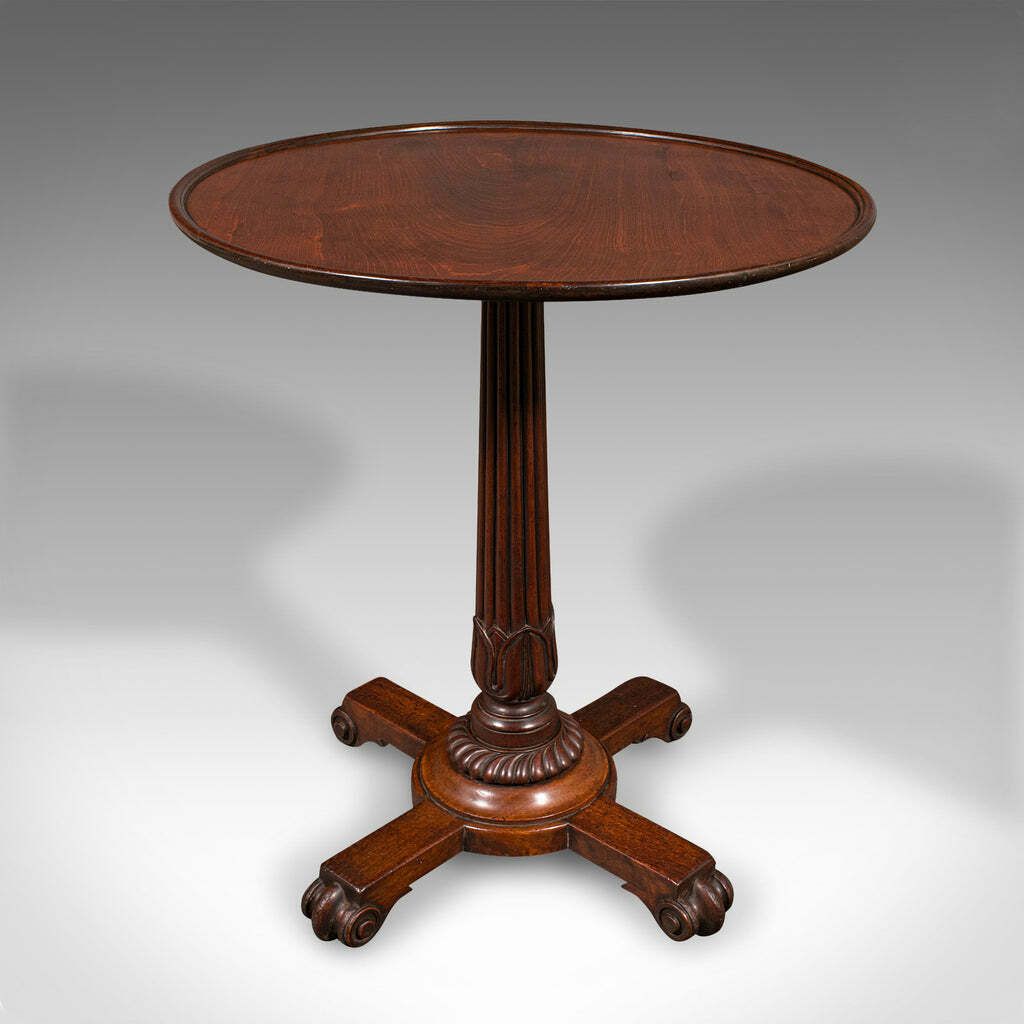 Small Antique Wine Table, English, Lamp, Side, Serving, William IV, Circa 1835 photo Furniture